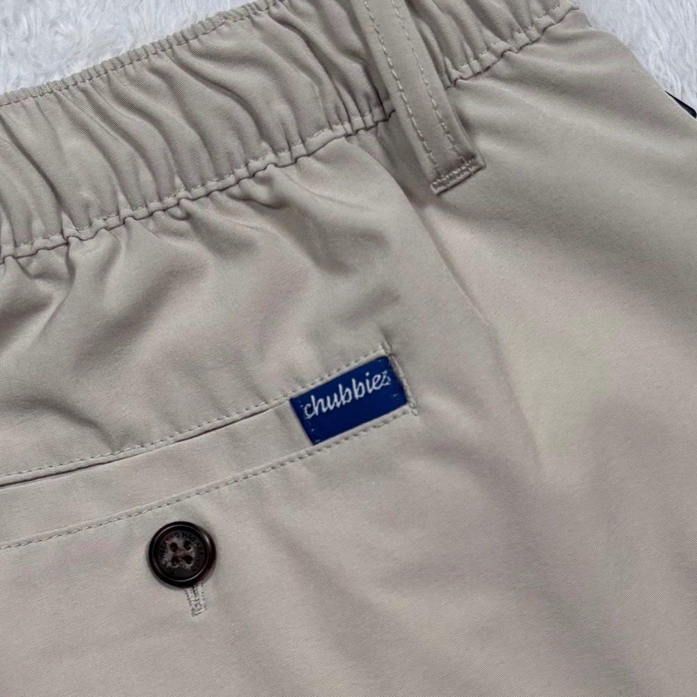 Chubbies Performance Chino Shorts Men XXL Tan Everywear 6"Inseam Drawstring Golf